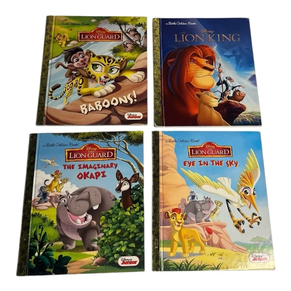 Disney Junior Lion Guard Lion King Little Golden Book Books Set Bundle Lot 4